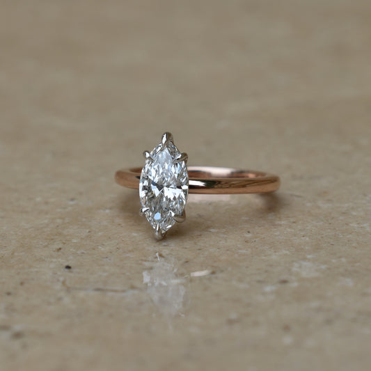 Marquise Diamond Engagement Ring